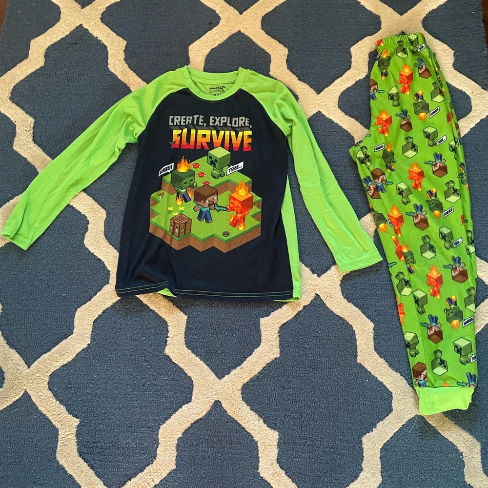 Boys Minecraft Pjs - 2pc set